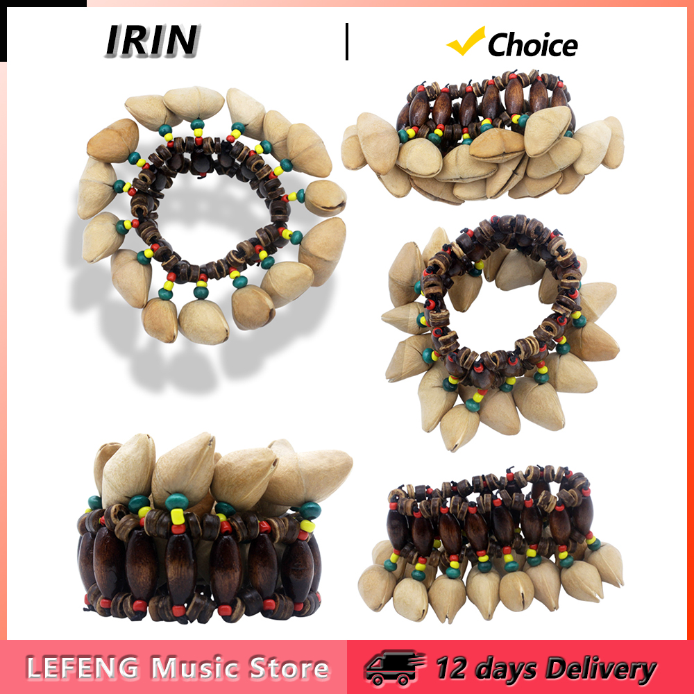 Musical Instrument Djembe - IRIN Nuts Shell Handbell Bracelet Djembe