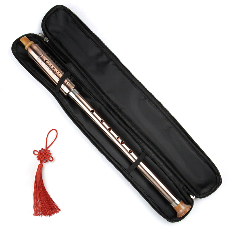 Recorder Baroque Style - Chinese Bawu Woodwind Flute Copper Plated