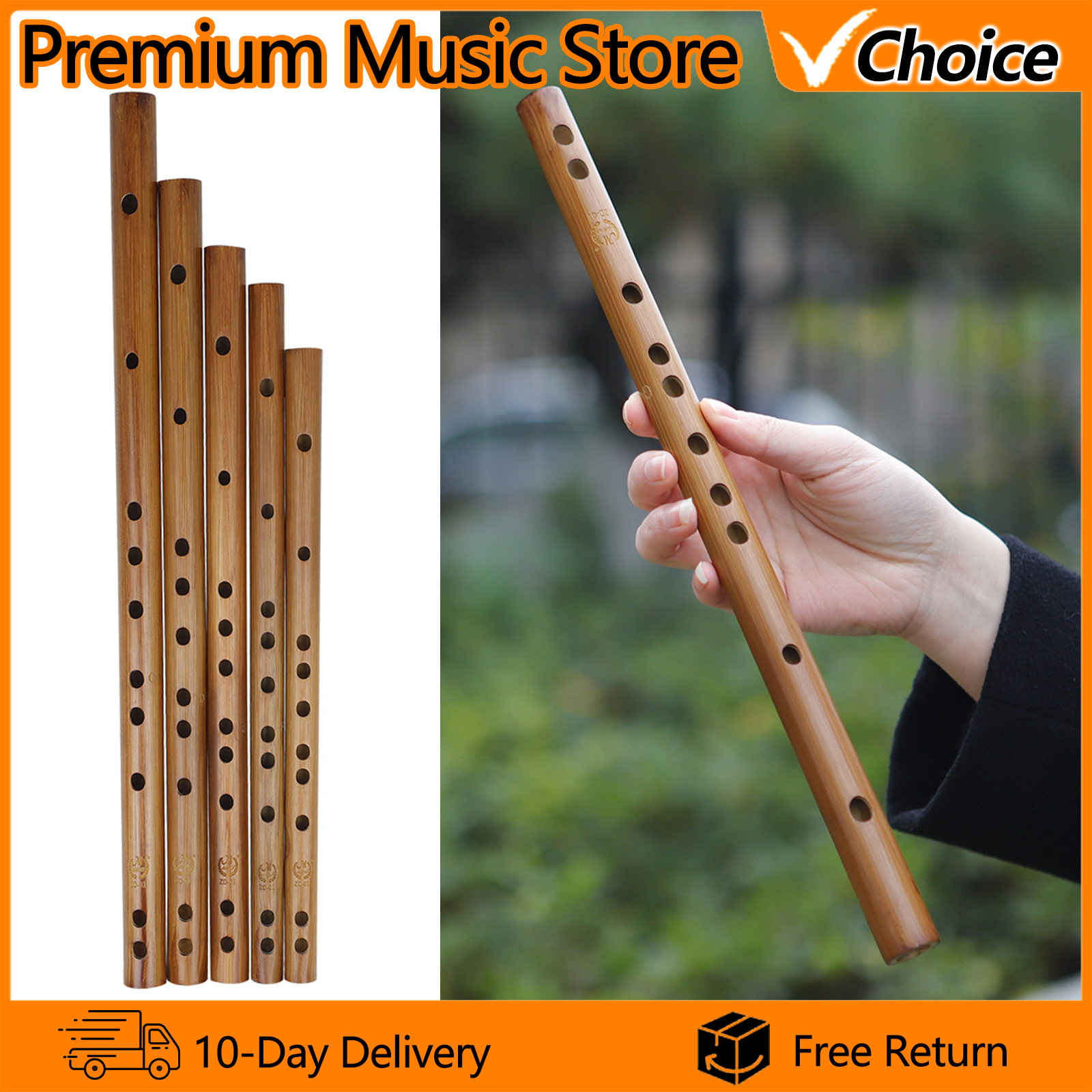 Musical Instrument Piccolo - M MBAT Bamboo Flute Piccolo Professional