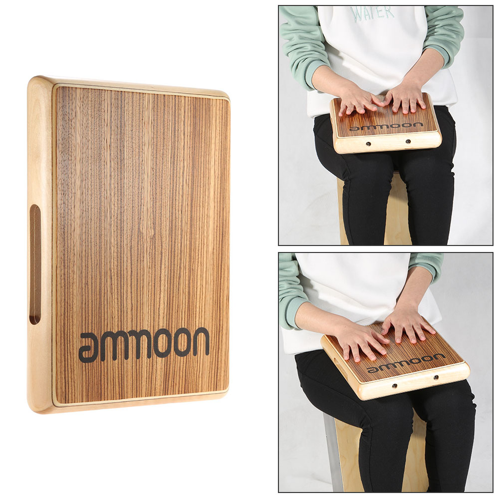 Musical Instrument Cajon - Compact Travel Cajon Flat Hand Drum