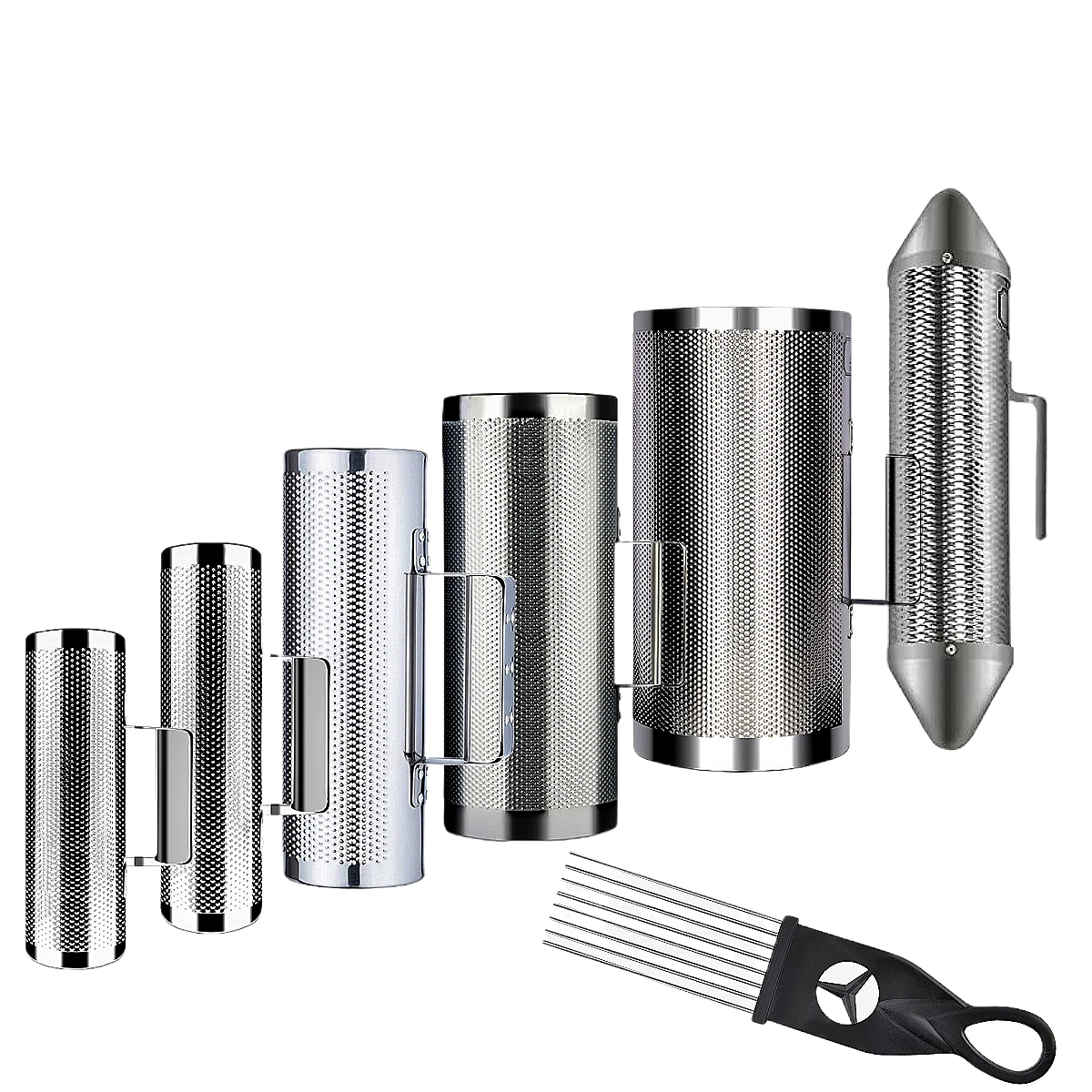 Guiro Scraper Instrument - Guira Stainless Steel Latin Percussion Guiro