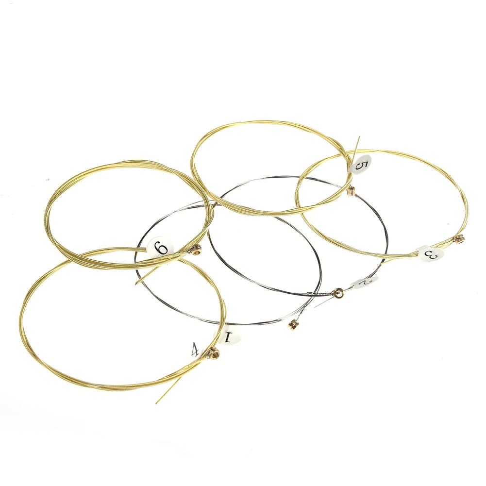 Musical Instrument Kit - 6pcs/set Universal Acoustic Guitar String Brass