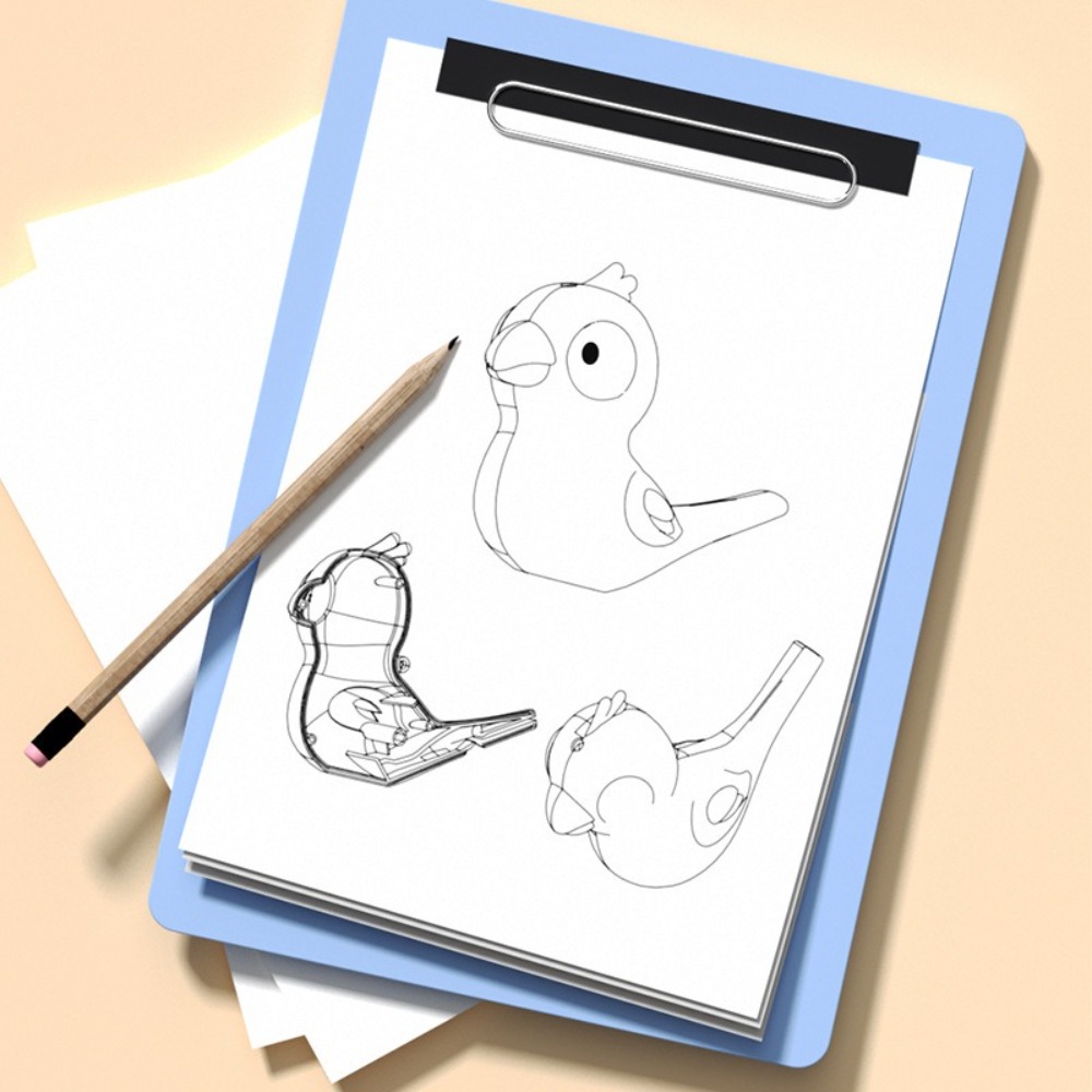 Musical Instrument You Squeeze - Cartoon Water Bird Whistle Transparent with
