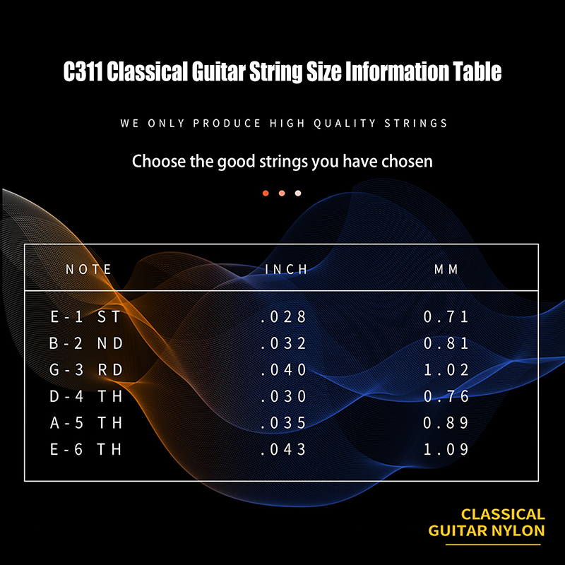 Classical Guitar Strings C311  - Classical Guitar Nylon 리뷰 및 가격