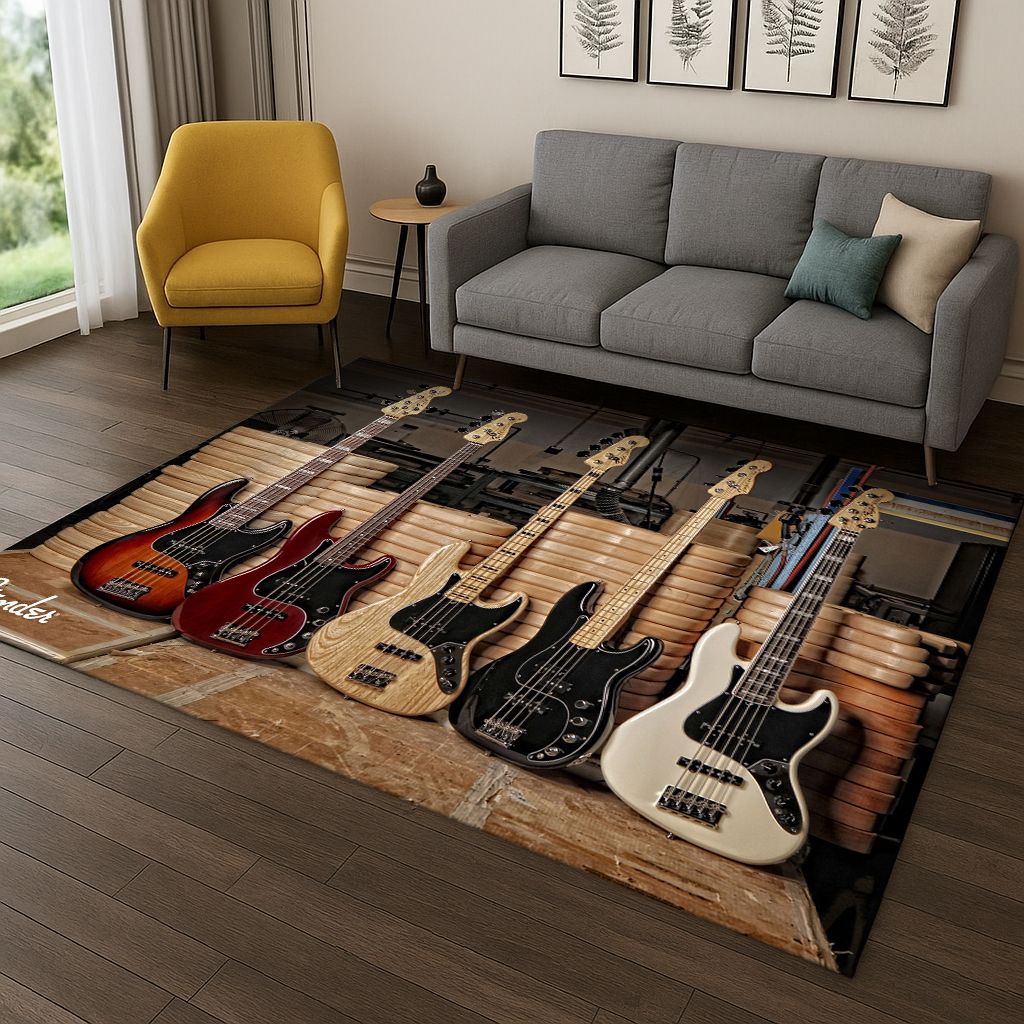 3D Fender Guitar Bass Instrume - Musical Instrument Logo 리뷰 및 가격
