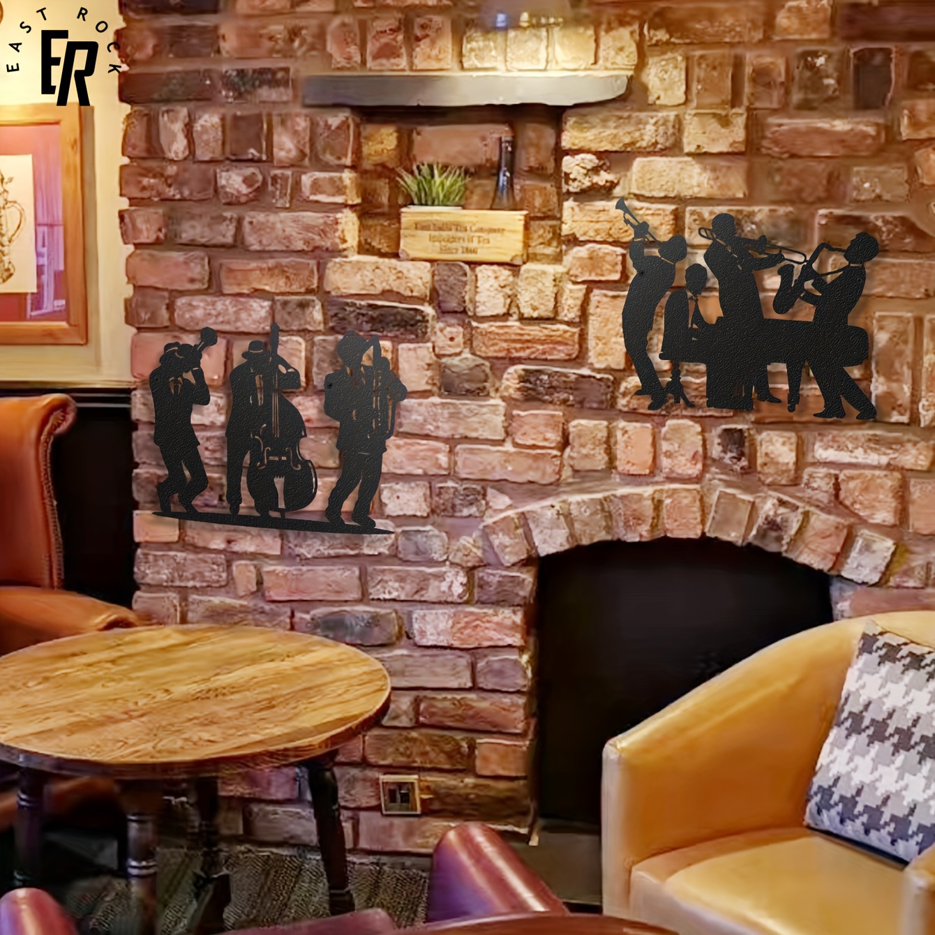 Metal Musician Silhouette Wall - Musical Instrument Logo 리뷰 및 가격