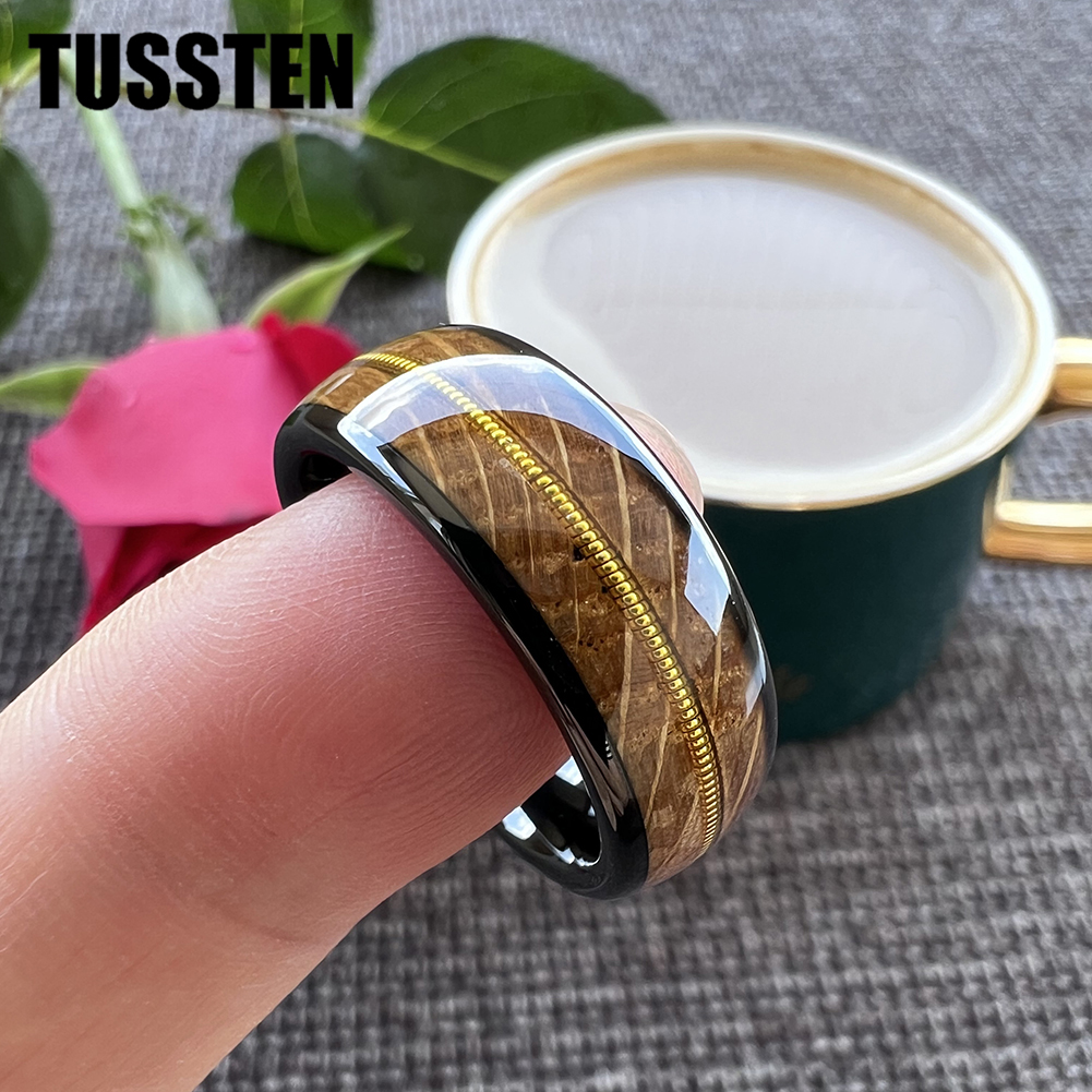 TUSSTEN 8mm Men Women Tungsten - Musical Instrument Logo 리뷰 및 가격