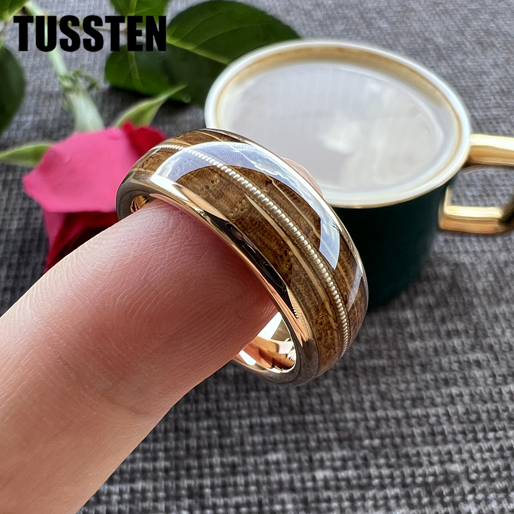TUSSTEN 8mm Men Women Tungsten - Musical Instrument Logo 리뷰 및 가격