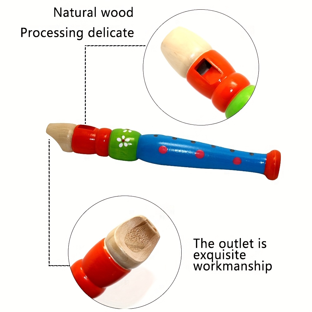 1pc Wooden Flute 6-Hole Colorf - Recorder Baroque Style 리뷰 및 가격