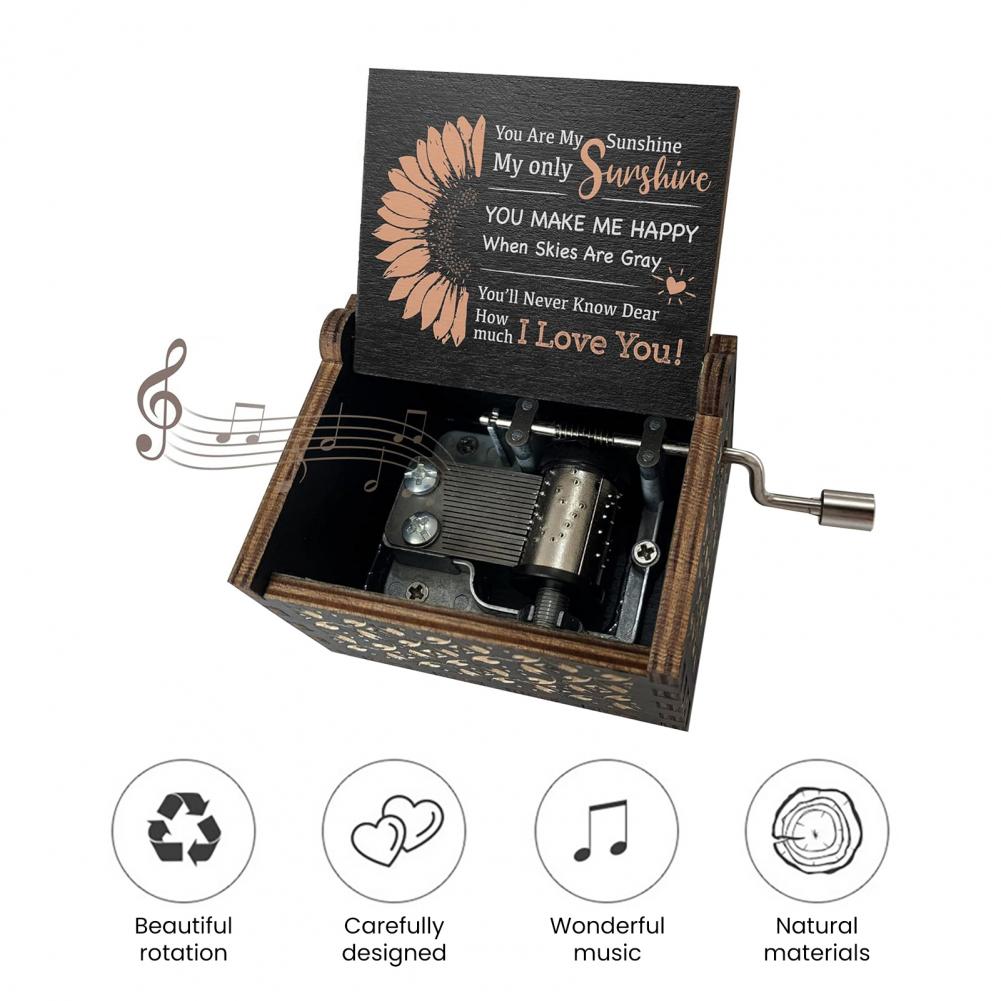 6.4* 5.2cm Mini Music Box Rota - Musical Instrument Cajon 리뷰 및 가격