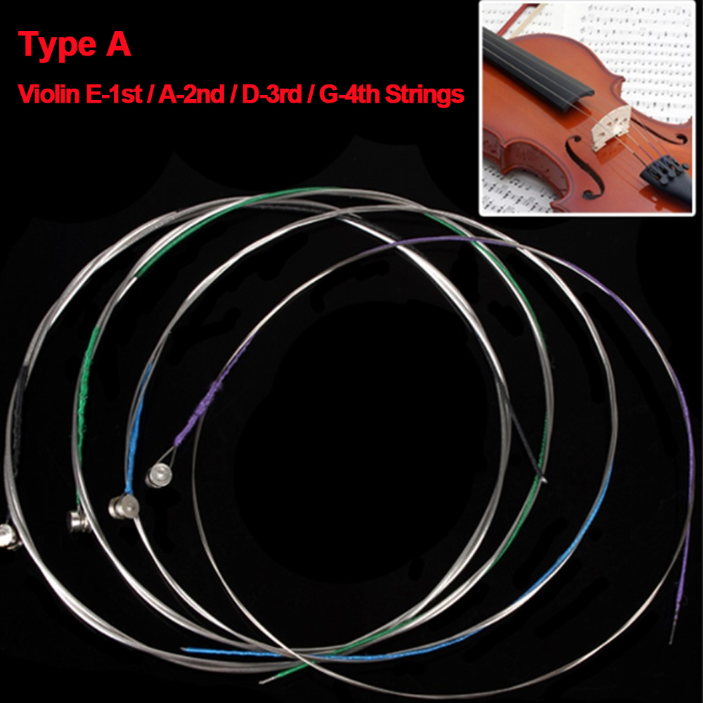 4pcs/set Violin Strings E-A-D- - Musical Instrument Kit 리뷰 및 가격