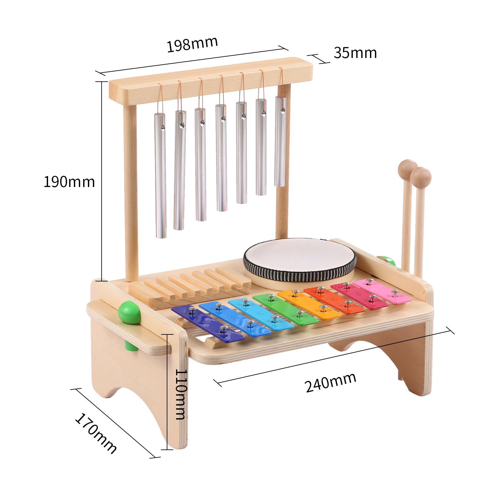 Wind Chime Combination Kids Dr - Guiro Scraper Instrument 리뷰 및 가격