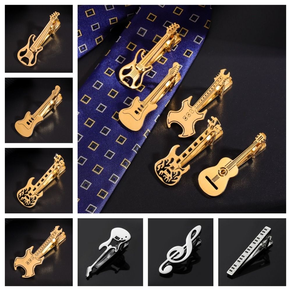 Fashion Treble Clef Guitar Tie - Musical Instrument Symbols 리뷰 및 가격