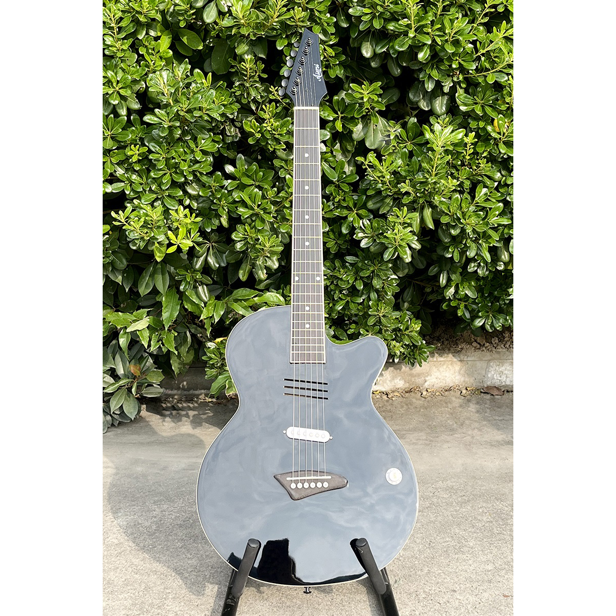 Acoustic Electric Guitar With  - Musical Instrument Logo 리뷰 및 가격