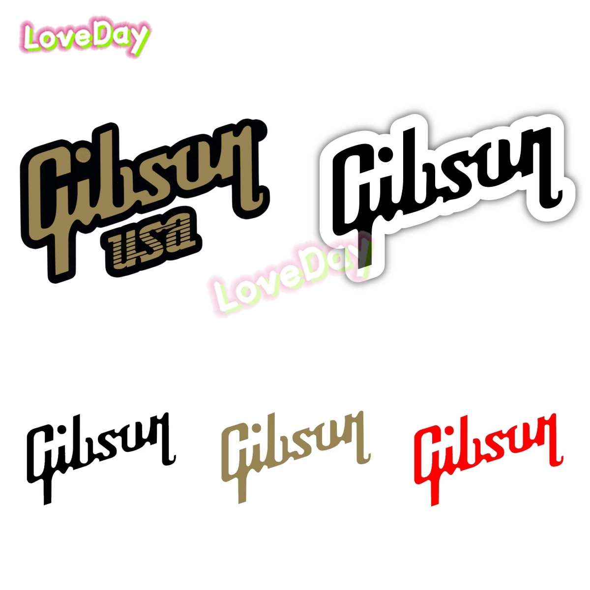 Gibson Logo Sticker Decal Viny - Musical Instrument Logo 리뷰 및 가격