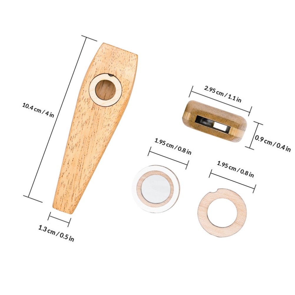 1 Set Premium Wooden Kazoo Por - Musical Instrument Easy To Learn For Adults 리뷰 및 가격