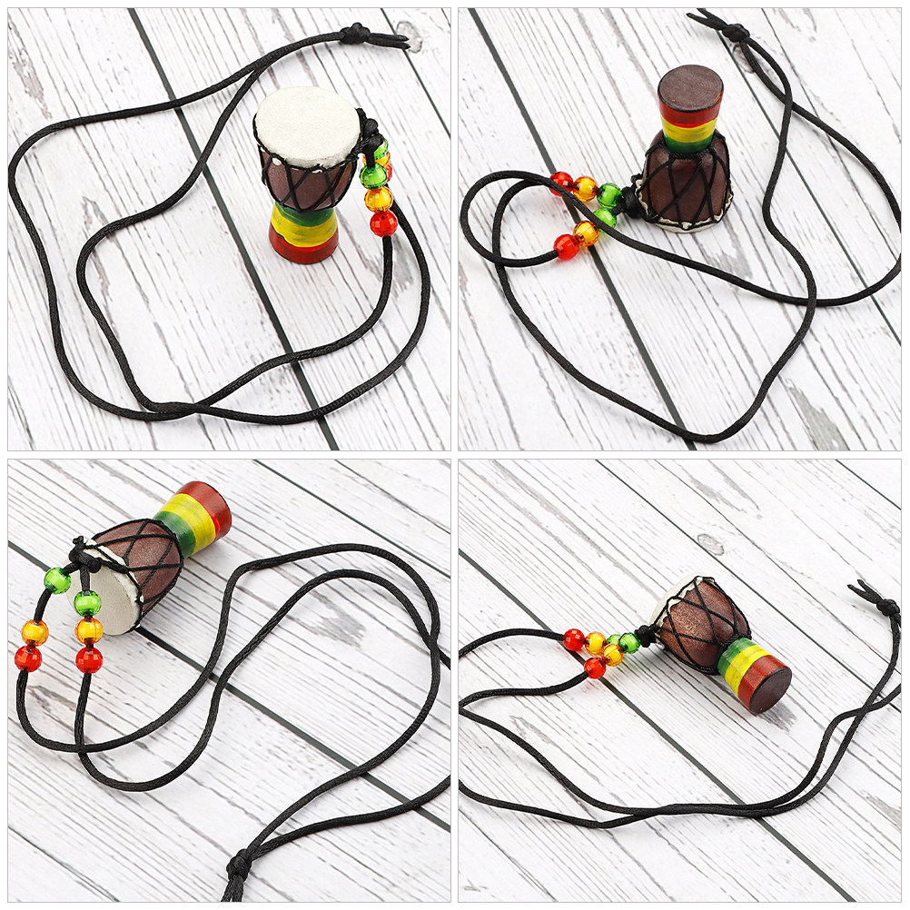 Mini African Drum Necklace Woo - Musical Instrument Djembe 리뷰 및 가격