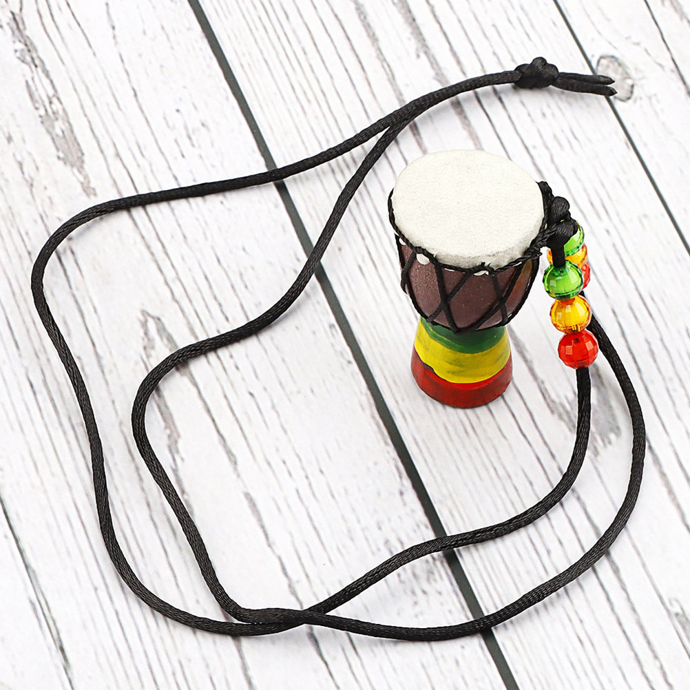 Mini African Drum Necklace Woo - Musical Instrument Djembe 리뷰 및 가격