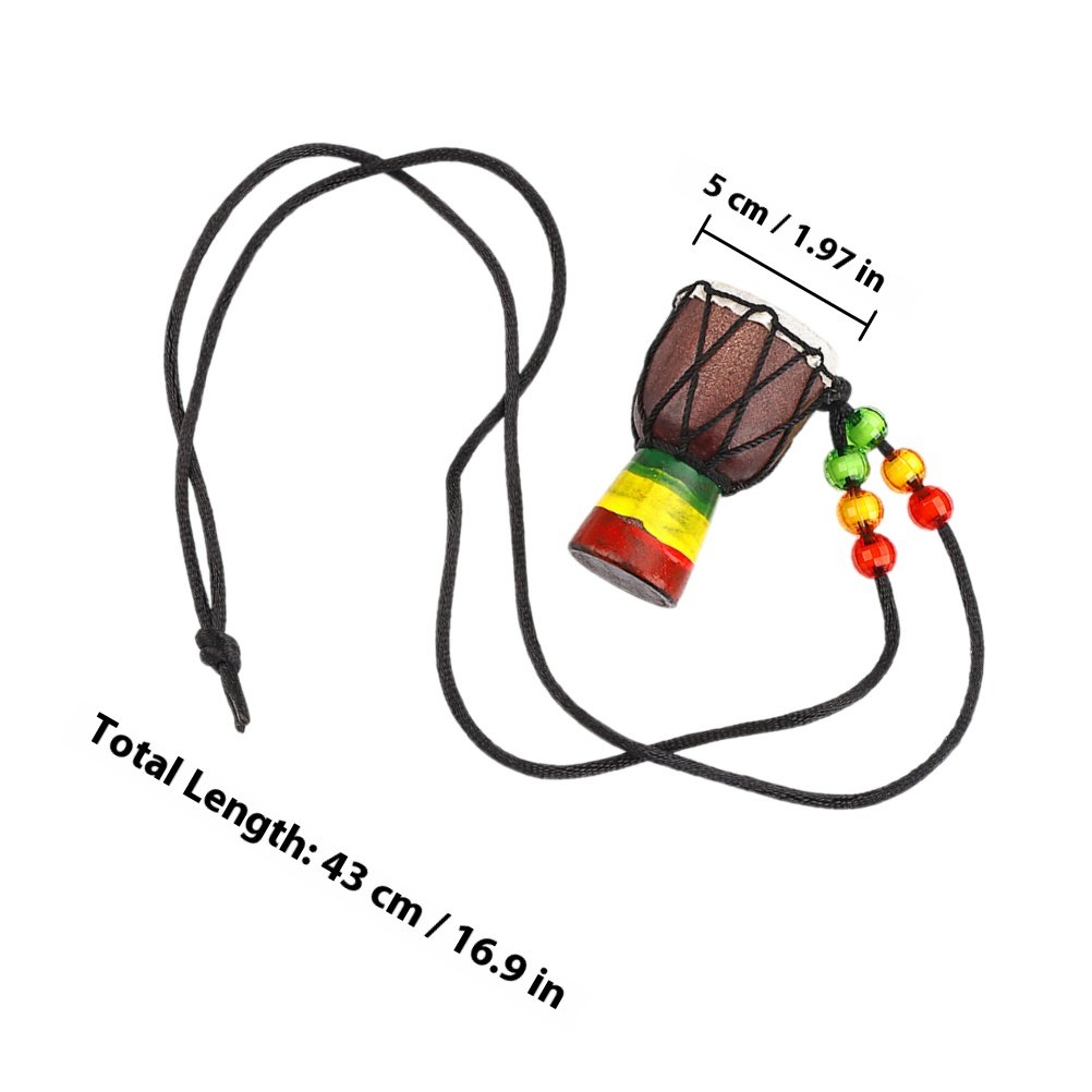 Mini African Drum Necklace Woo - Musical Instrument Djembe 리뷰 및 가격