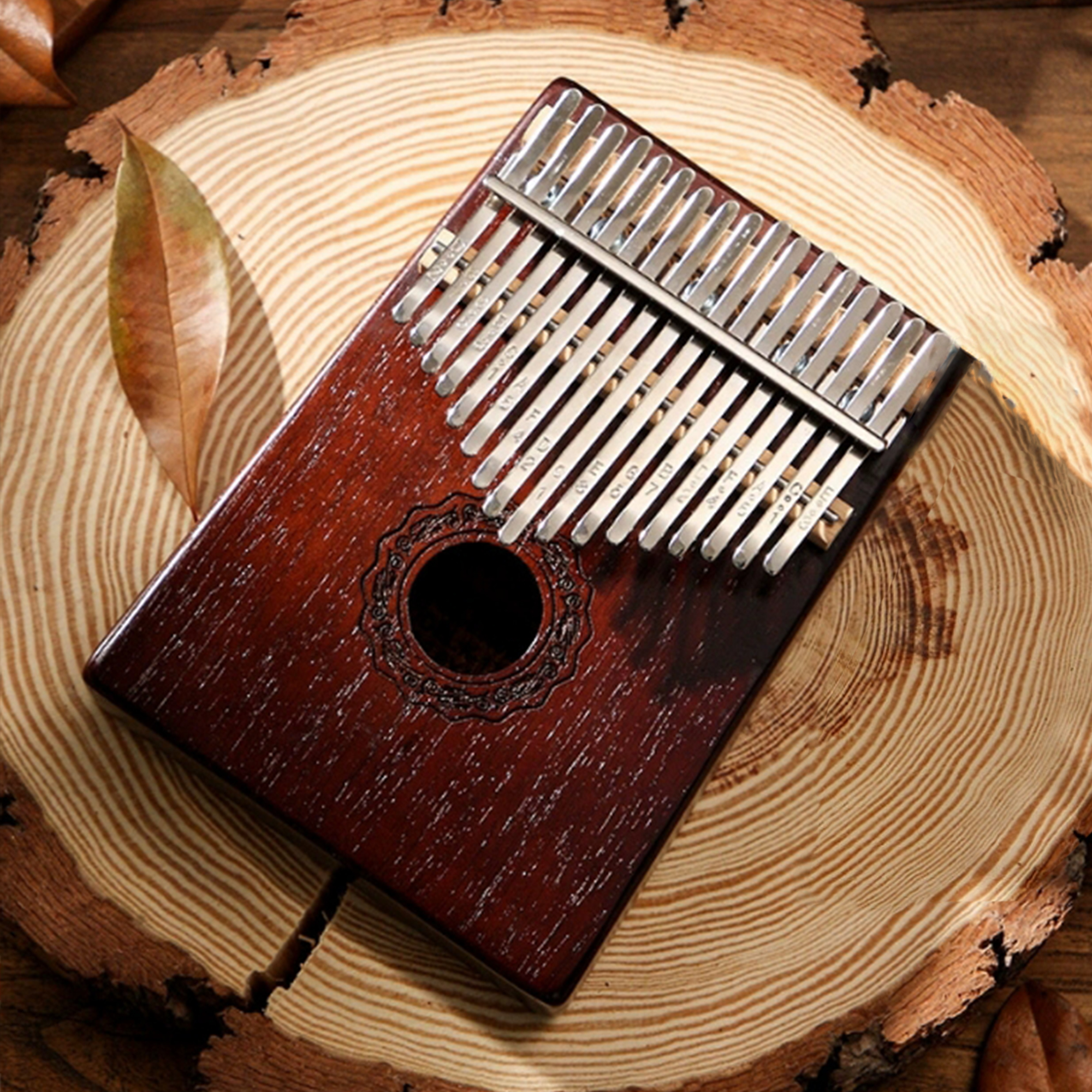 17 Key Portable Kalimba Thumb  - Musical Instrument Easy To Learn For Adults 리뷰 및 가격
