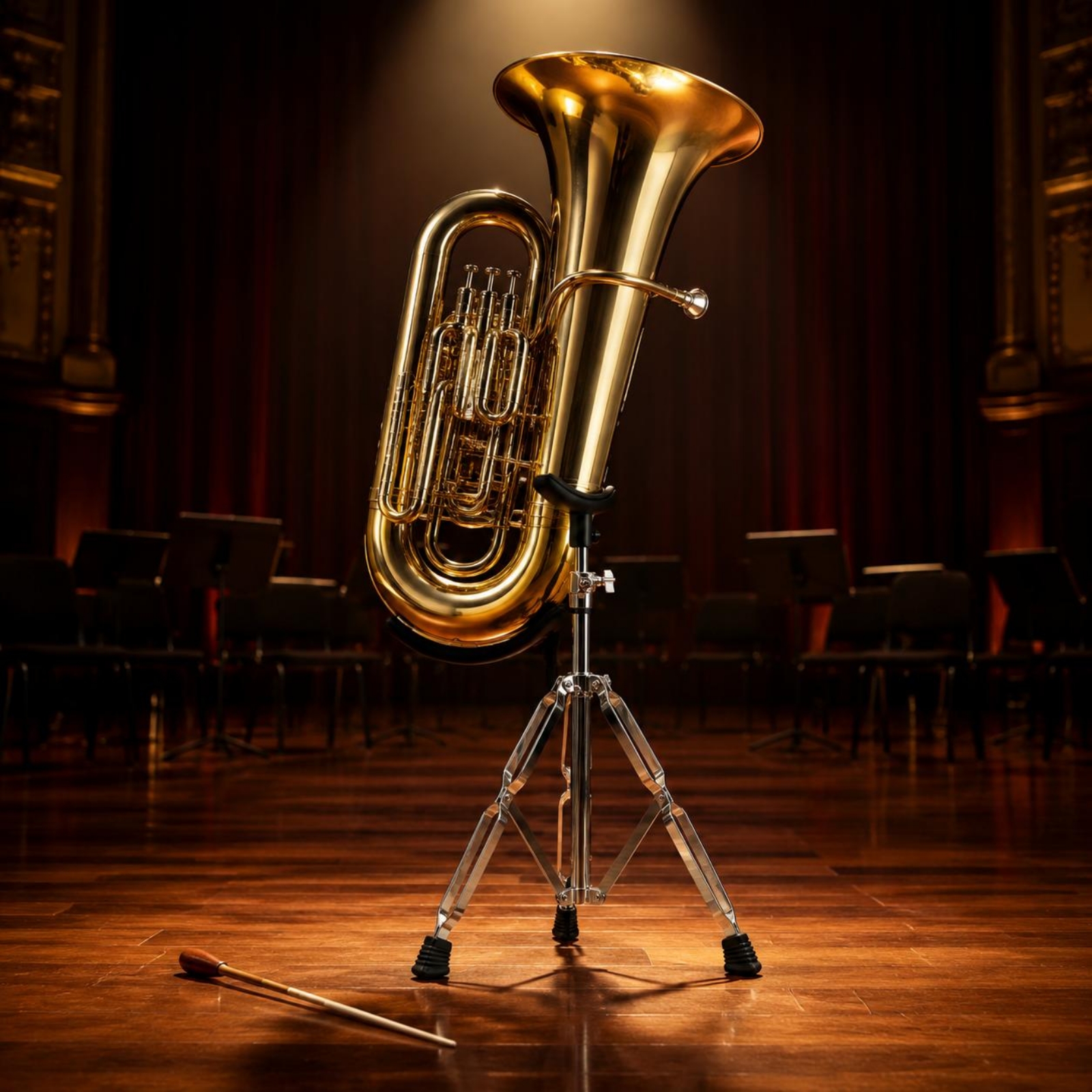 Tuba Stand Folding Tripod Euph - Musical Instrument Euphonium 리뷰 및 가격