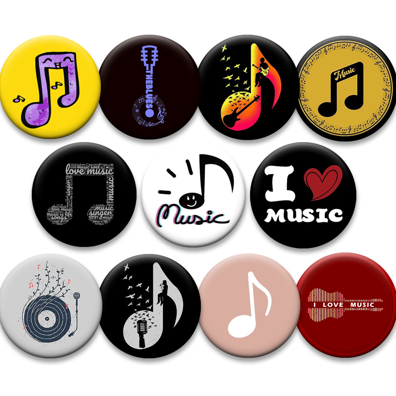 Musical Note Creative Badge I  - Musical Instrument Symbols 리뷰 및 가격
