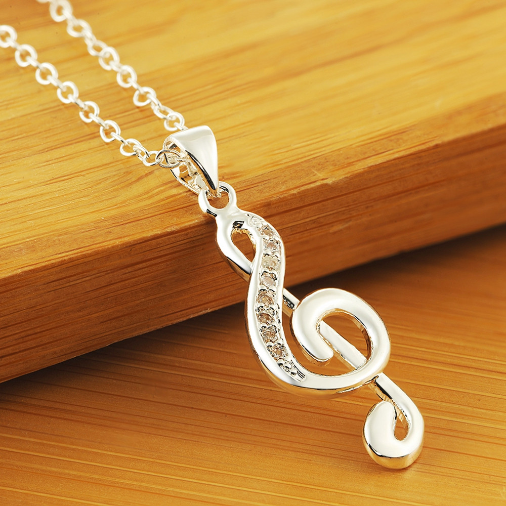 45CM 18inches 925 silver neckl - Musical Instrument Symbols 리뷰 및 가격