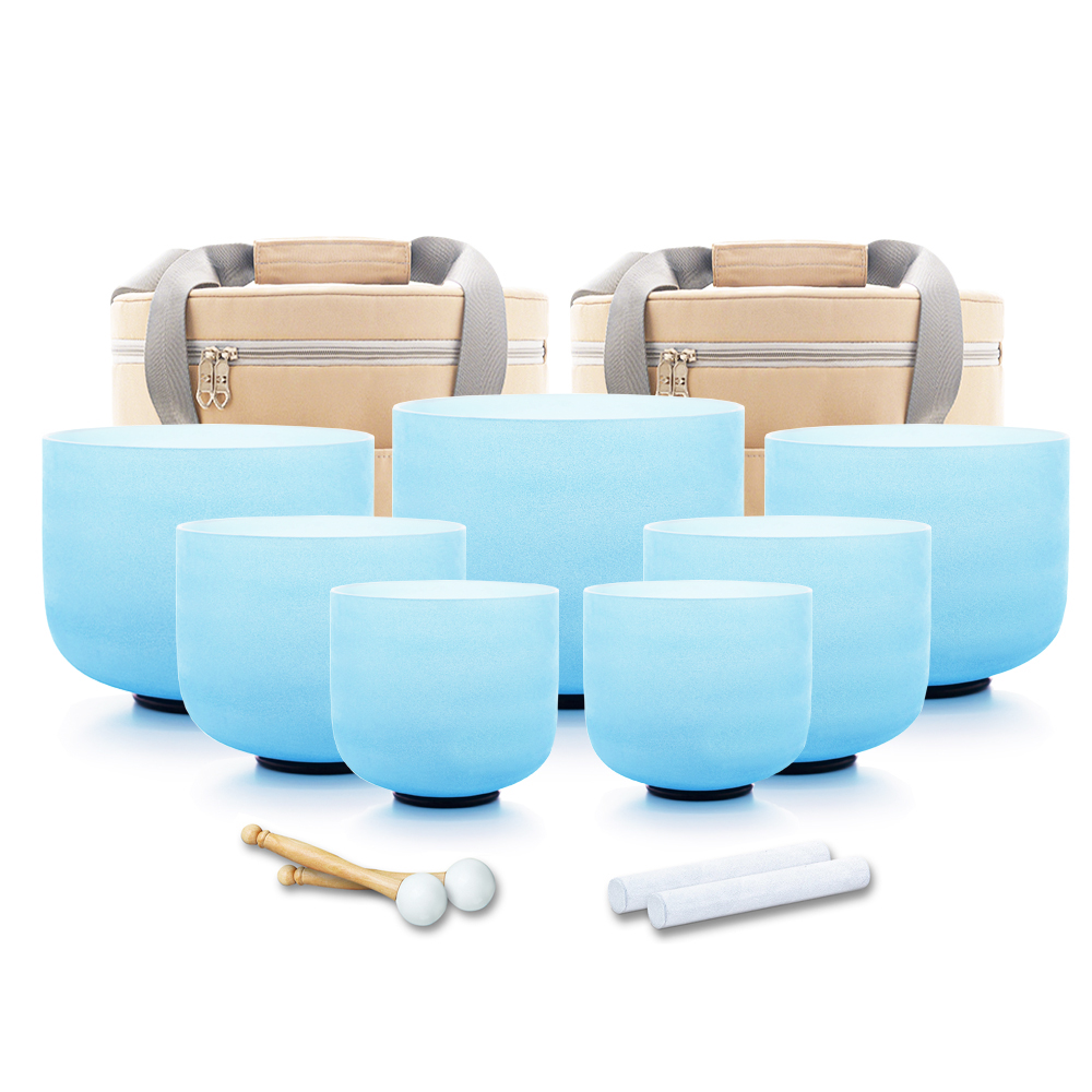 Hye-eun 7pcs CDEFGAB Blue Crys - Tibetan Singing Bowl 리뷰 및 가격