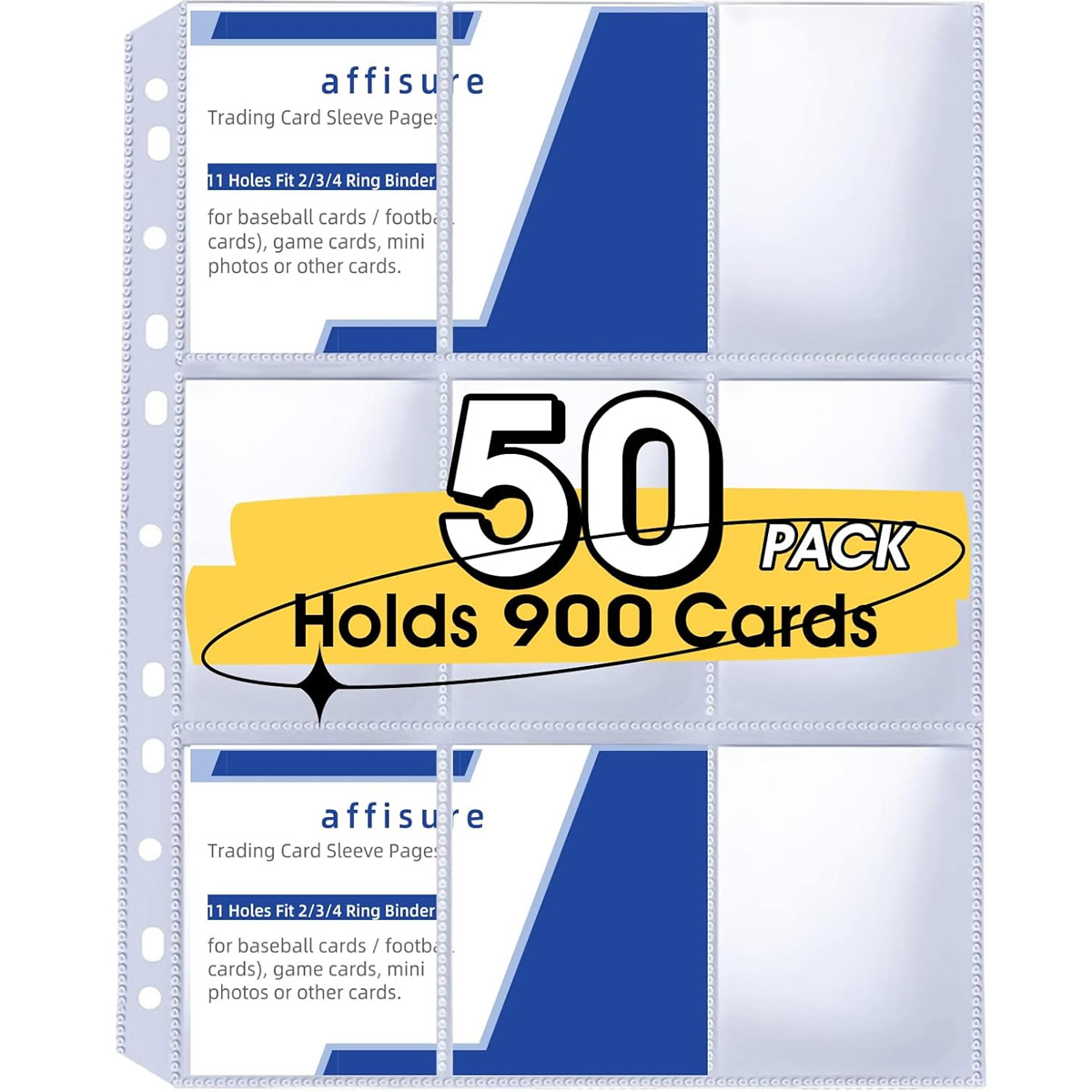 50 Pack 9 Pocket Card Sleeves  - Musical Instrument Cajon 리뷰 및 가격