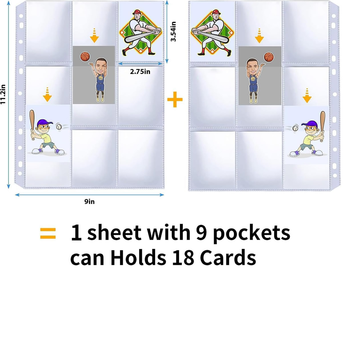 50 Pack 9 Pocket Card Sleeves  - Musical Instrument Cajon 리뷰 및 가격