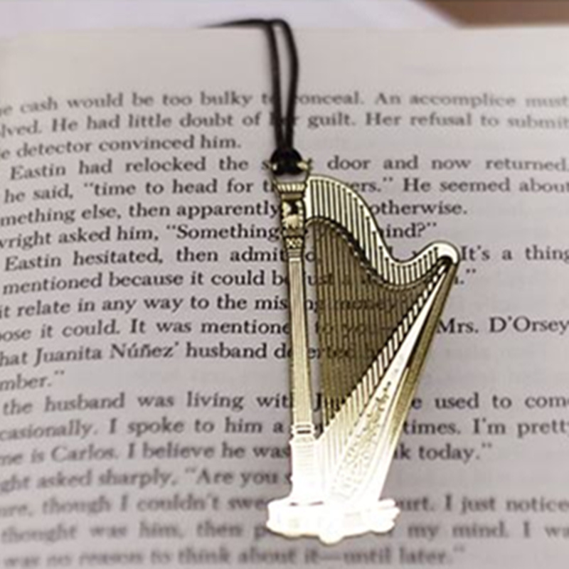 6pcs Music Metal Bookmark Gold - Musical Instrument Symbols 리뷰 및 가격