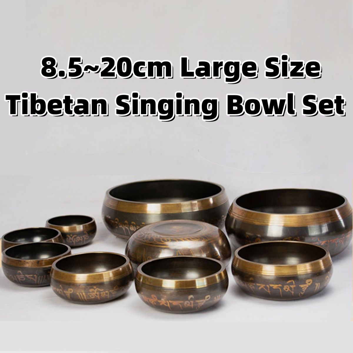 Tibetan Singing Bowl Set 8.5~2 - Tibetan Singing Bowl 리뷰 및 가격