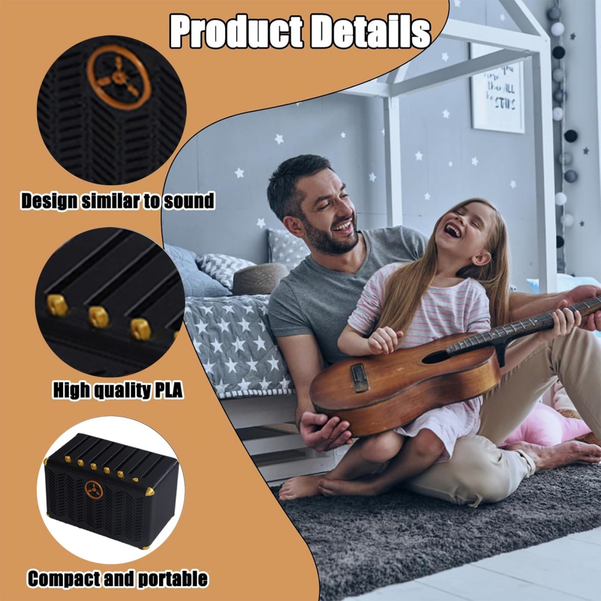 Guitar Pick Holder, 3D Printed - Musical Instrument Cajon 리뷰 및 가격