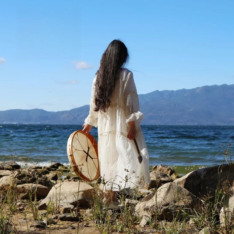 Shamanic Drum Circle Sheepskin - Musical Instrument In India 리뷰 및 가격