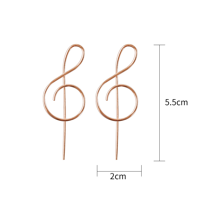Trendy Music Symbol Earrings f - Musical Instrument Symbols 리뷰 및 가격