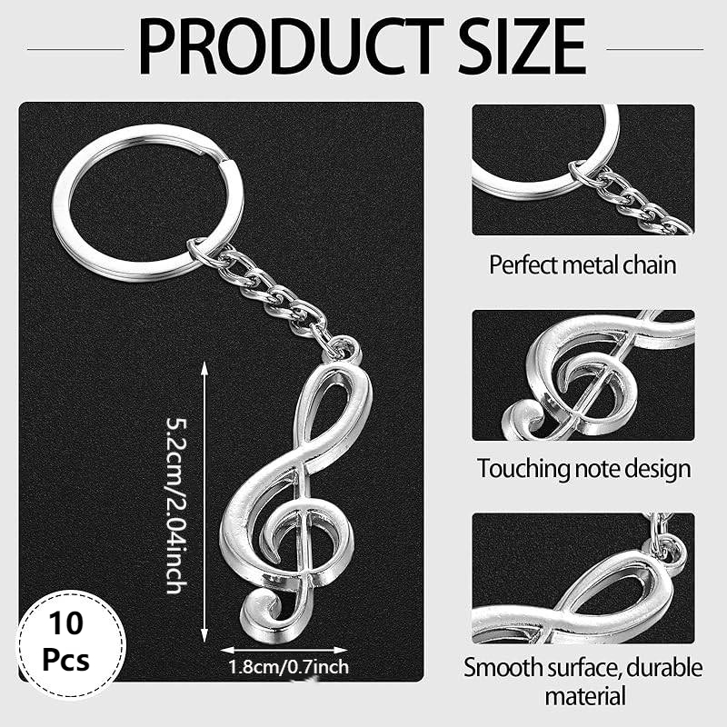 10Sets Musical Note Key Chain  - Musical Instrument Symbols 리뷰 및 가격