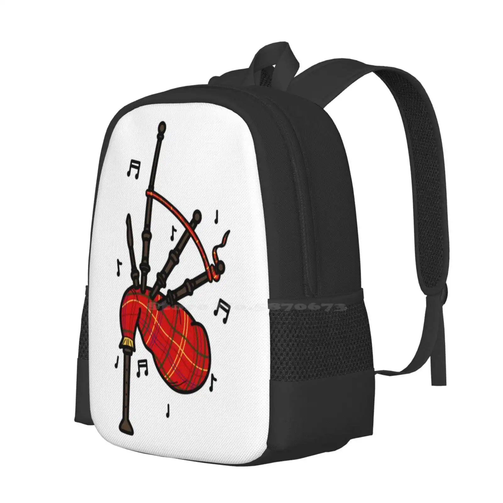 Bagpipes Pattern Design Bag St - Musical Instrument Of Scotland 리뷰 및 가격