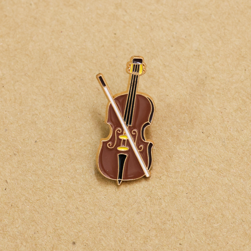 Cartoon Violin Enamel Pin Badg - Musical Instrument Symbols 리뷰 및 가격